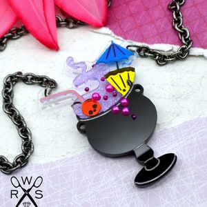 Deadly Daquiri Necklace - Laser Cut Acrylic