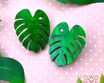 Luxe Leaves Statement Studs