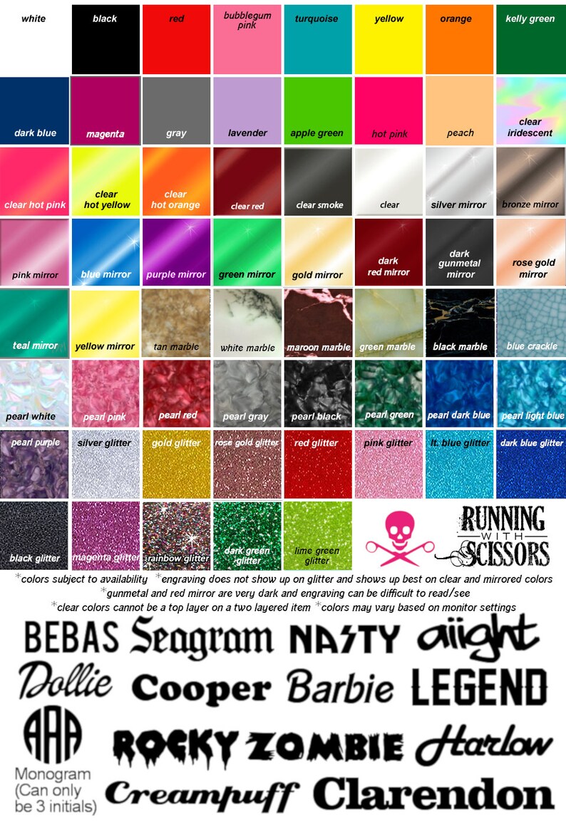 CUSTOM WORD CAB Laser Cut Acrylic You Choose The Font Etsy