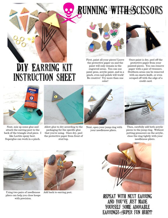 Make your own stud earrings kit deals
