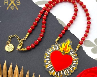 Blazing Heart Necklace