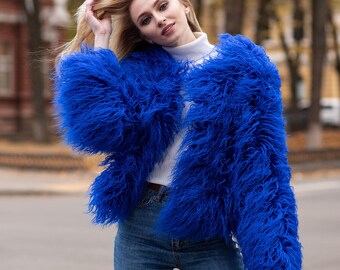 シエルエアー　FAUX FUR COAT Faux Fur Mid-Length Coat