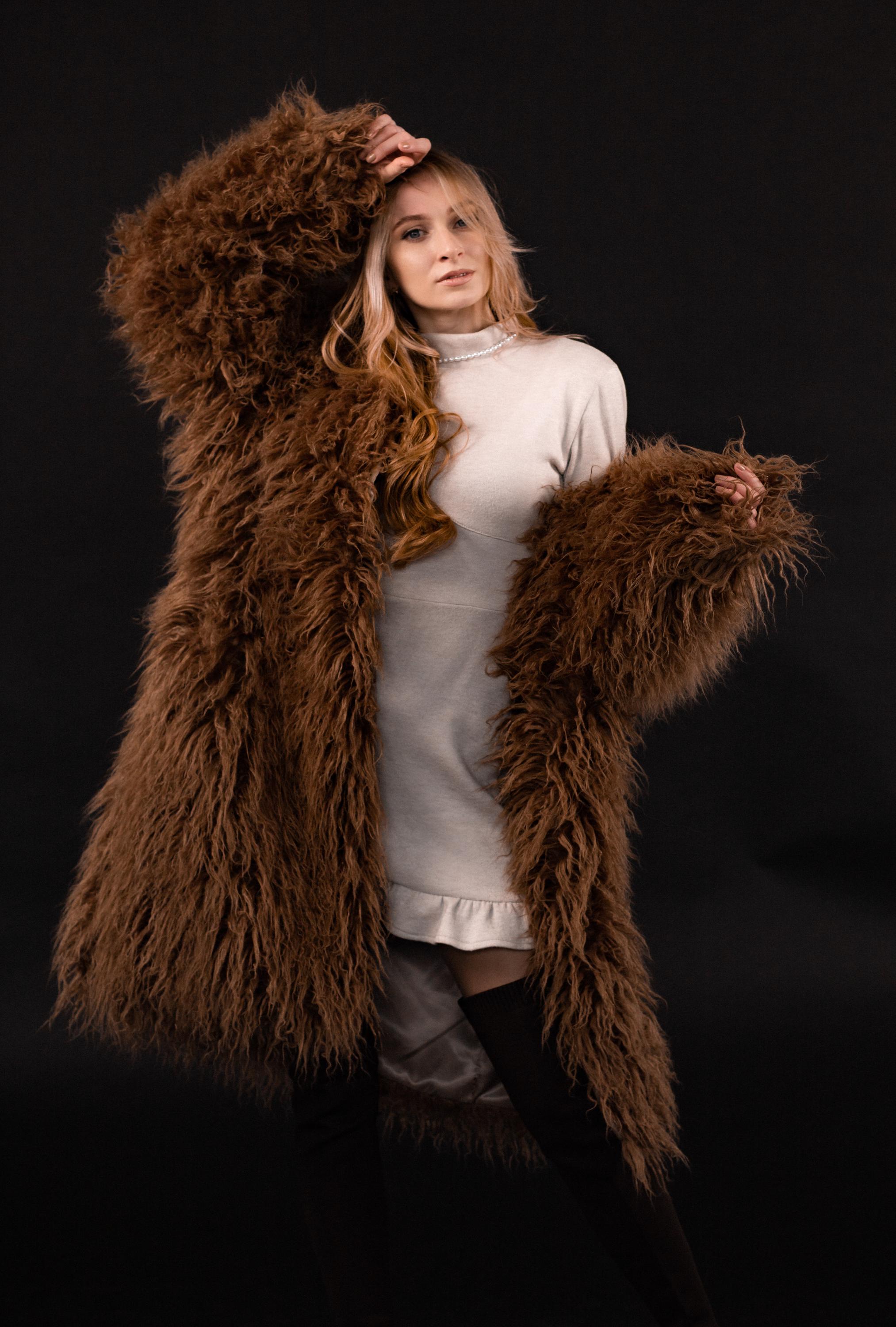 Shaggy Fur Coat, Brown Furry Shaggy Jacket - Etsy