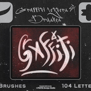 Procreate Graffiti Brush Kit: Buchstabenstempel & Realistische Pinsel