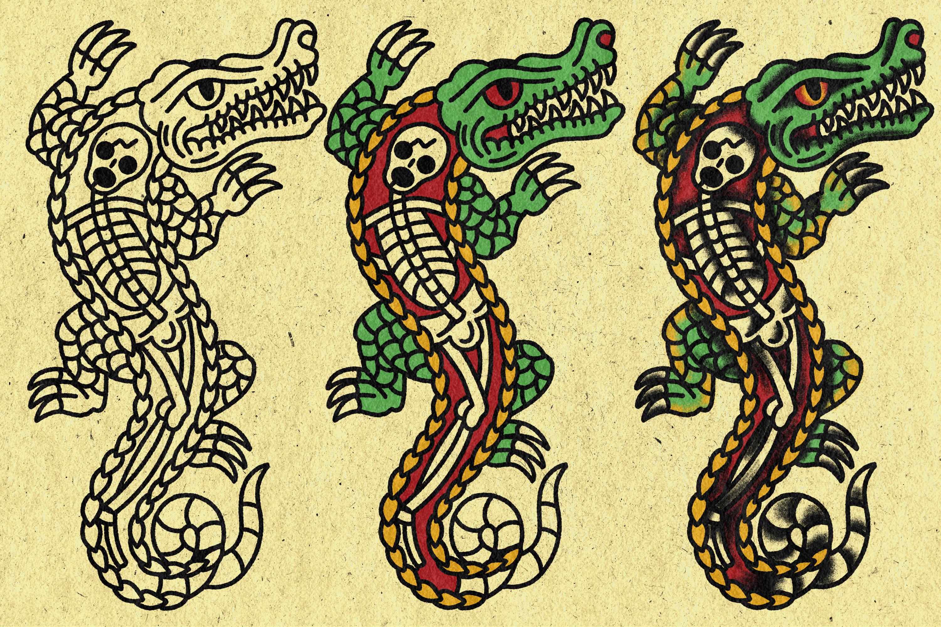Traditional Tattoo Procreate Brushes – Old School Ink Liners, Stipple ...