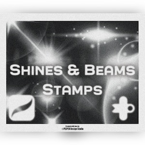 Procreate Light Leaks Stamps: Glow & Shine Brushes