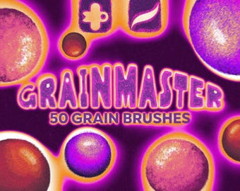 Pennelli Grain per Procreate / Set di pennelli definitivo per texture, rumore pellicola e grunge per Procreate