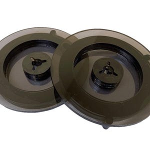 Akrylowe adaptery piast ReVox NAB Smokey Grey