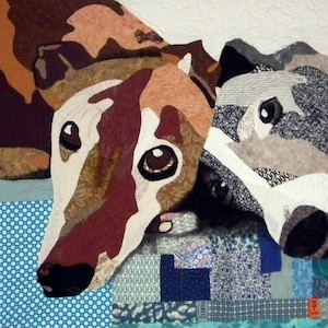 Custom Pet Art Quilt Wall Hanging, custom pet portrait, custom dog portrait, pet wallhanging, custom cat portrait image 7