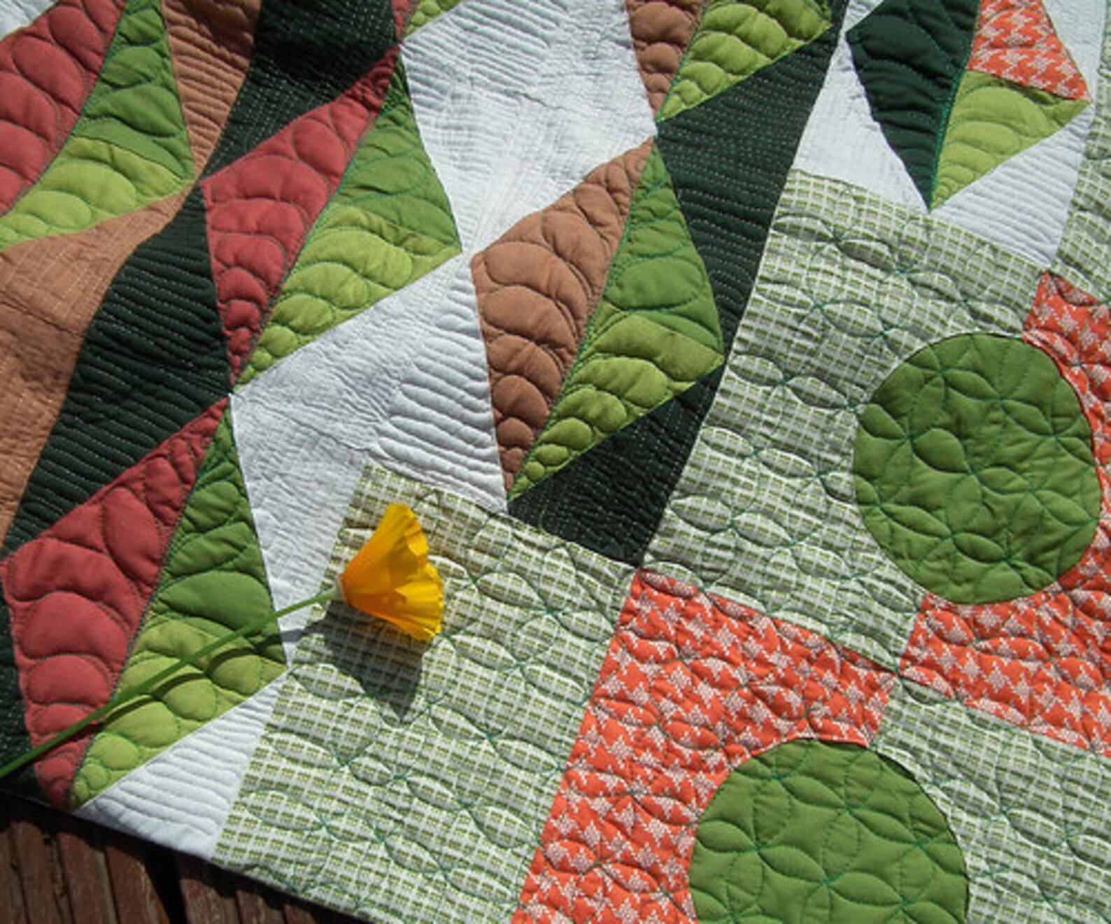 Wallander Art Quilt or Large Wall Hanging, Modern Quilt, Geometric