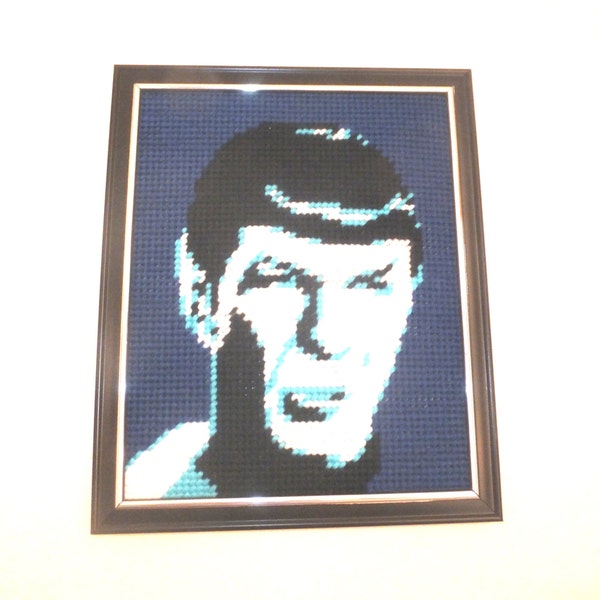 Plastic Canvas Pattern: SPOCK - Leonard Nimoy