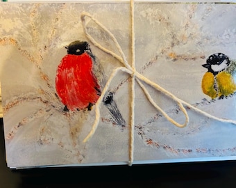 Tarjetas alegres para compartir, basadas en mis pinturas de acuarela, para cualquier ocasión.