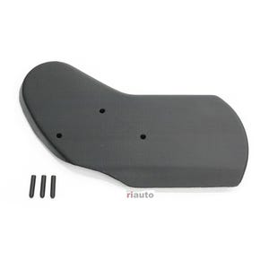 May include: A black, curved automotive part with three small holes and three screws. The part has a smooth, matte finish and is designed to fit a specific vehicle model. The image is taken against a white background.