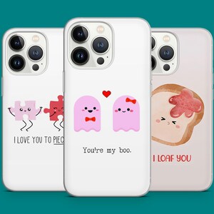 Etui na telefon I Love You Cute Boo Phone Cover na iPhone'a 16 Pro Max, 15 Plus, 14 Pro, 13, 12, 11, Samsung S25 Ultra, S24FE, S23+, A56, Pixel 9