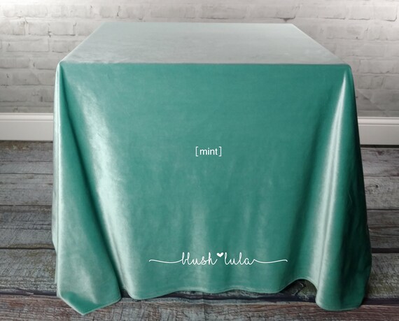 LUXE Mint Velvet Tablecloth Overlay 