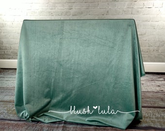 READY to SHIP! Luxe Sea Glass Velvet Tablecloth Overlay - [Many Sizes] Premium Couture Linens - blush LULA