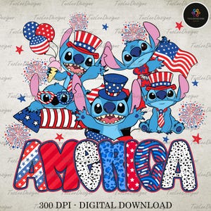 Cartone animato 4 luglio PNG, Blue Monster Retro America PNG, Personaggi dei cartoni animati America Coquette PNG, Giorno della Memoria PNG, Coquette Girly USA PNG