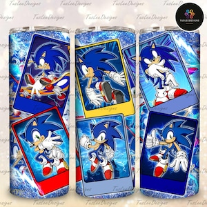 Hedgehog Characters Tumbler, Hero Video Game Tumbler Sublimation Design, Movie 20oz Gaming Tumbler, Hedgehog Tumbler Wrap