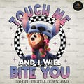Touch Me And I Will Bite You Png, Blue Monster Cartoon Png, Funny Cartoon Png, Movie Cartoon Png, Trending Movie Character Png product logo