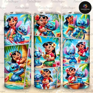Blue Monster Summer Vibes Tumbler, Blue Monster Sublimation Designs, Blue Monster Tumbler PNG, 20 oz Cartoon Tumbler Wrap PNG, CartoonWrap
