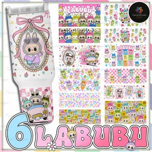 Bundle Cartoon Tumbler 40 Oz Png, Funny Catoon Tumbler Png, Trending Cartoon 40oz Skinny Tumbler Wrap, Doll Characters Tumbler Gift for FR
