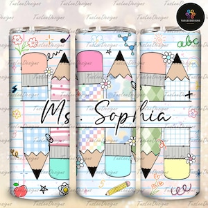 Personalized Teacher 20oz Tumbler Design Png, 20 oz Skinny Tumbler Teacher Name File, Teacher Fuel, Teacher Life Png, Teacher Wrap Png