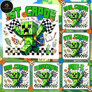 Gamer Bruh Wir zurück Png-Bundle, Zurück zu Schule Png, Floral Bleistift Lehrer PNG, Lehrer Sublimation, Ersttagsschule PNG, Cartoon Superheld