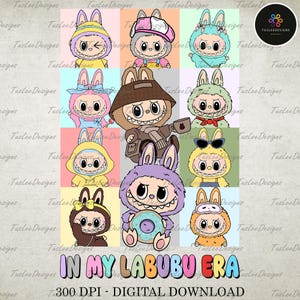 Perfect Gift for Kids, Monster Doll Png, Coquette Bow Cute Doll For Kids Girls Png, Easter Coquette Bow Png, Gift For Easter Day, Easter Png