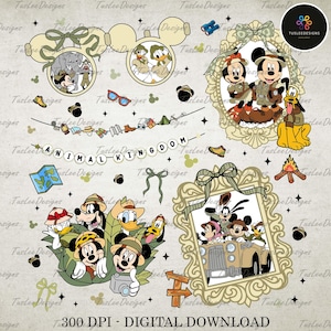 Wild About Magical Kingdom Png, Cartoon Mouse and Friends Png, Modna Cartoon Magical Mirror Bow Png, Cartoon Coquette Bow Png