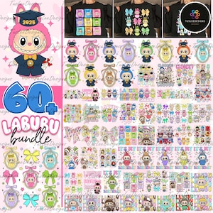 60+ Trending Pink Cartoon Character Design Bundle, Perfect Gift for Kids, Easter Coquette Bow Doll For Kids Girls Png, Funny Easter Day