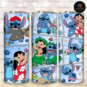Blue Monster Character 20 OZ Tumbler Wrap Design, Digital Download, Skinny Straight Wrap, Cartoon 20 OZ Tumbler Wrap, Blue Monster Tumbler