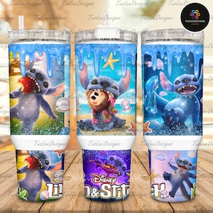 Blue Monster Character 40 OZ Tumbler Wrap Design, Digital Download, Skinny Straight Wrap, Cartoon 40 OZ Tumbler Wrap, Bestseller tumbler