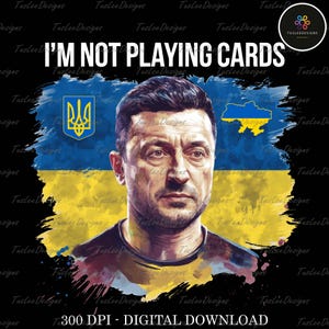 Paz para Ucrania Png, Estoy con Ucrania Png, Apoyo a Ucrania Png, Ucrania Gratis Png, Volodymyr Zelensky Png, No es una carta de juego Png