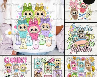 Bundle Trending Pink Cartoon Character Design, Perfect Gift for Kids, Coquette Bow Doll For Kids Girls Png, Funny Cartoon Png