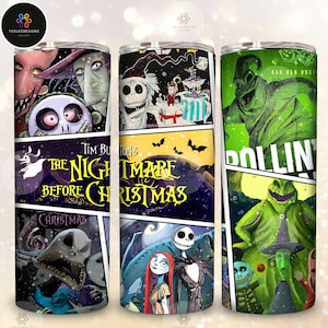 Halloween Movies 20Oz Tumbler Wrap, Spooky Season Tumbler Wrap, Halloween Nightmare Png, Couple Halloween Tumbler