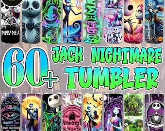 60+ Nightmare Horror Movie 20oz Tumbler Design PNG Bundle, Halloween Movie Tumbler Design PNG Bundle, Halloween 2024 Wrap Png