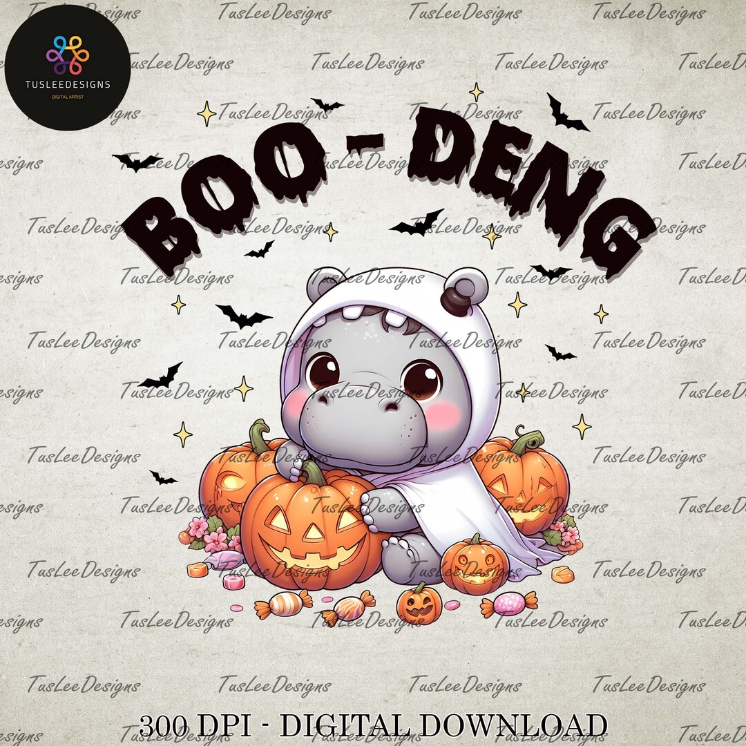 Moo Deng Halloween Costume Png, Cute Moo Deng Png, Baby Hippo Png, I