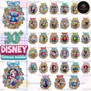 Watercolor Cartoon Movies Coquette PNG Bundle, Cartoon Coquette Magical Mirror Bow, Characters Family Vacation 2025 PNG, Birthday Boy Shirt