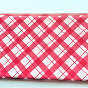 RED PLAID Apple Magic Keyboard Sleeve, Wireless Keyboard with Numeric Keypad Logitech MX Mini, Jelly Comb case Padded and Zipper image 6