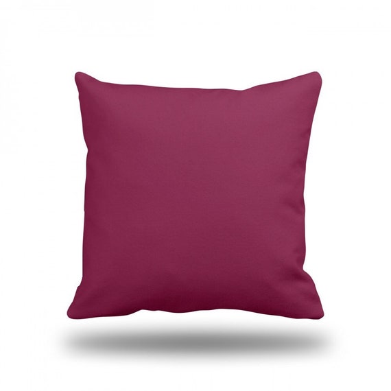 SOLID FUCHSIA Throw Pillow Decorative Pillow Pillow Cover Etsy