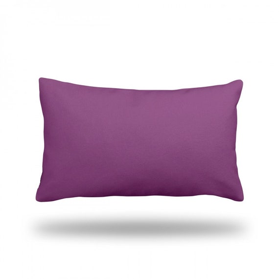 purple rectangle cushion