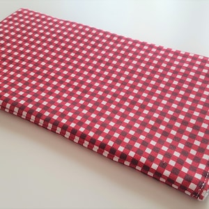 Rood-wit gingham - Apple of Samsung draadloze toetsenbordhoes - gewatteerde en ritssluiting - klaar voor verzending