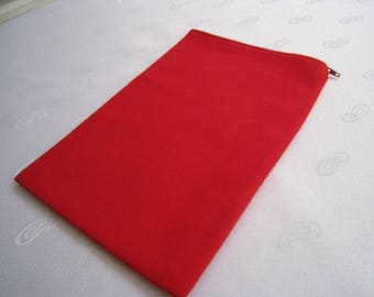 SOLID RED - All New Kindle 9, Kindle Paperwhite, Fire, Voyage, Fire HD, Nook Color, Glowlight Ereader Sleeve - Padded and Zipper Closure