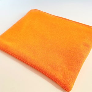 SOLID ORANGE -  Apple Magic Trackpad Sleeve, Cover, Bag  Apple Track pad Protection for Trackpad 1 or Trackpad 2 - Padded and Zipper Closure