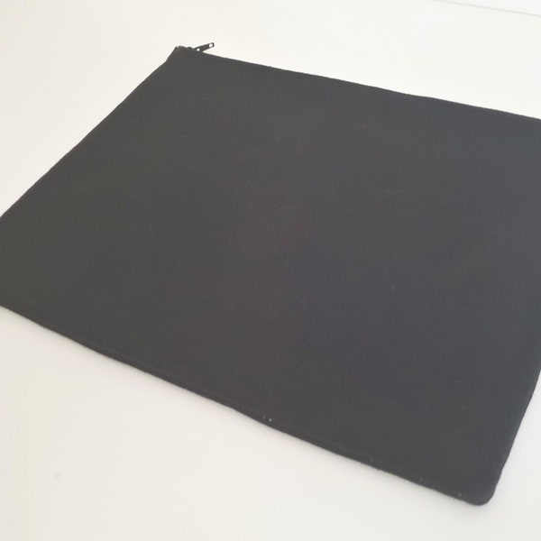 SOLID BLACK - iPad Case, iPad 9.7 , iPad Pro Sleeve 10.5", 12.9", iPad Air 2 - Case for any iPad or Tablet - Sleeve, Bag, Cover - Padded