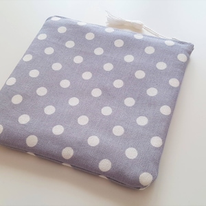 Polka Dots on Soft Gray  - Apple Magic Trackpad Sleeve, Case, Cover, Bag for Trackpad 1 or Trackpad 2 - Padded and Zipper Closure
