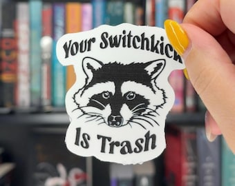 Switchkick is Trash vinyl water resistant sticker