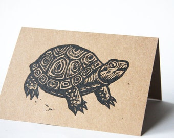 Any Occasion Greeting Card Turtle - Turtle Note Card - Stationery - Blank Cards Animals