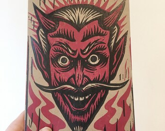 Travel Pocket Journal or Sketchbook  for Artist - Horny Devil 5x7 Pocket Journal Notebook