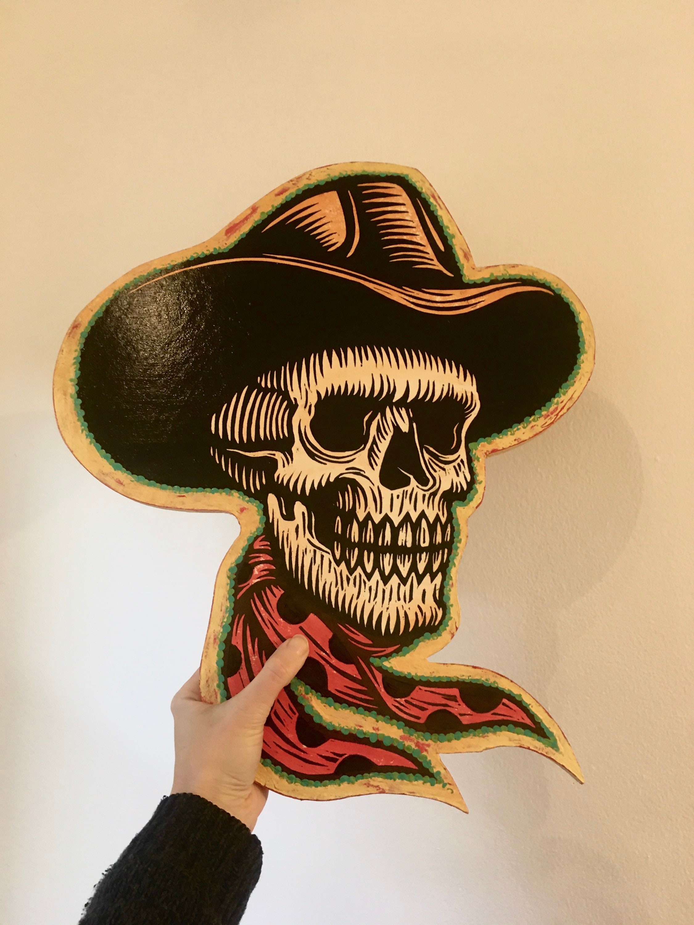 Cowboy Skull Art